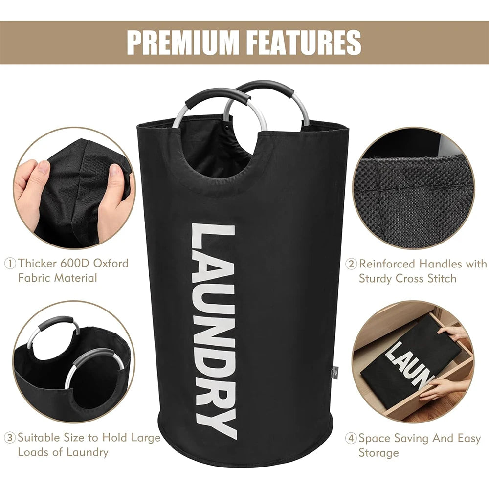 90L Collapsible Laundry Basket – Waterproof Foldable Hamper Laundry Hamper PRIMED