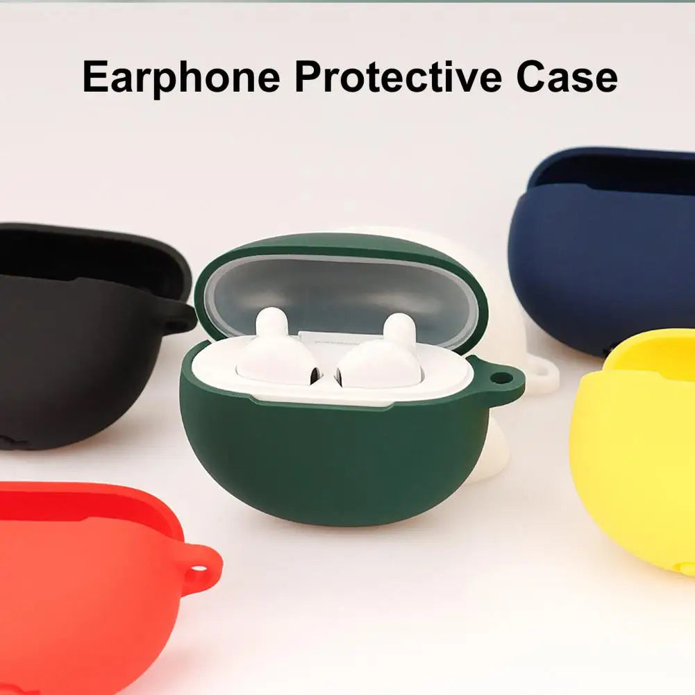 Silicone Case for OPPO Enco Air / Air 2 with Carabiner Clip Earbud Protective Case PRIMED