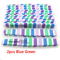 JEARLYU Double-Sided Sponge Nail Files 100/180 Grit | 2–20 Pcs Nail File PRIMED 2pcs-Blue Green