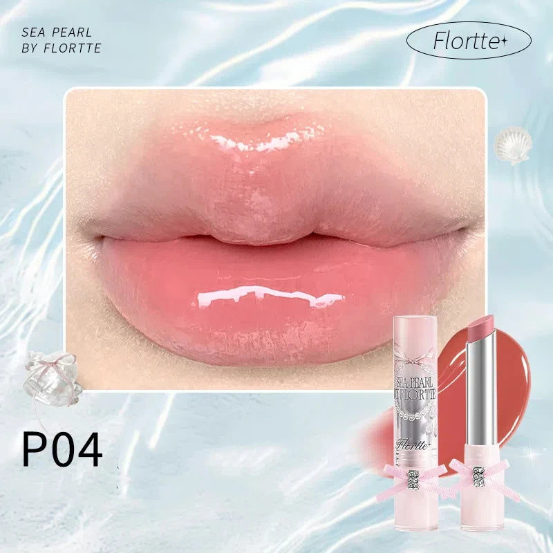 FLORTTE Glass Sea Solid Lip Gloss – Mirror Finish Lip Glaze Solid Lip Gloss PRIMED P04