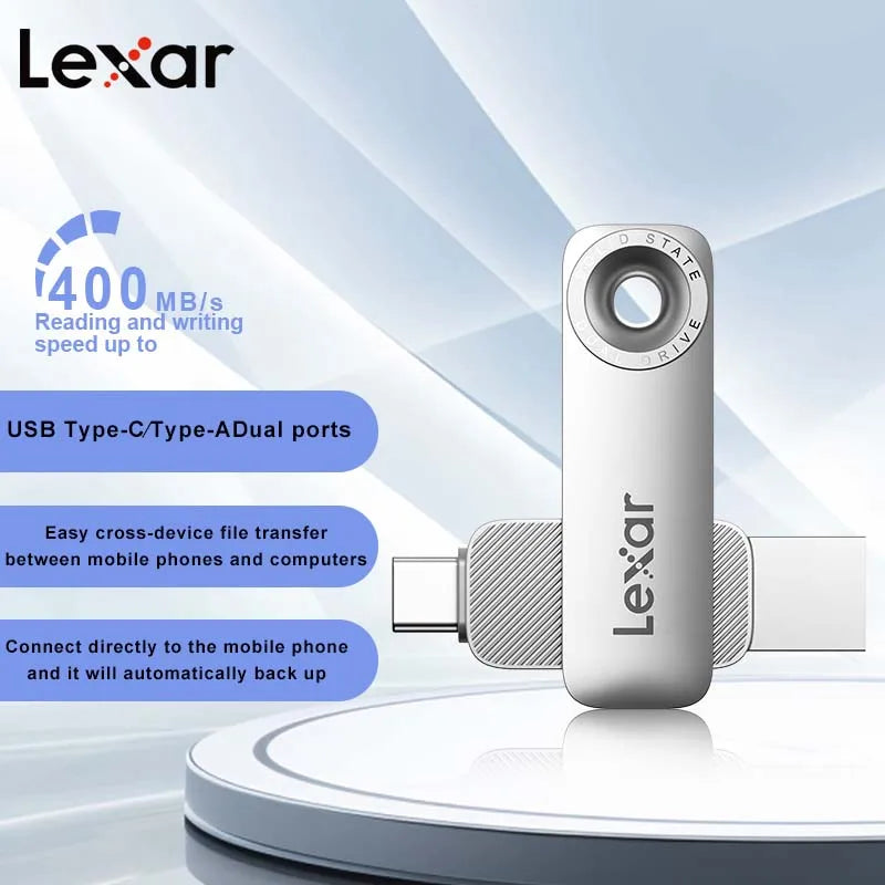Lexar JumpDrive D50E USB 3.2 Type-C Dual Flash Drive 400MB/s USB Flash Drive PRIMED