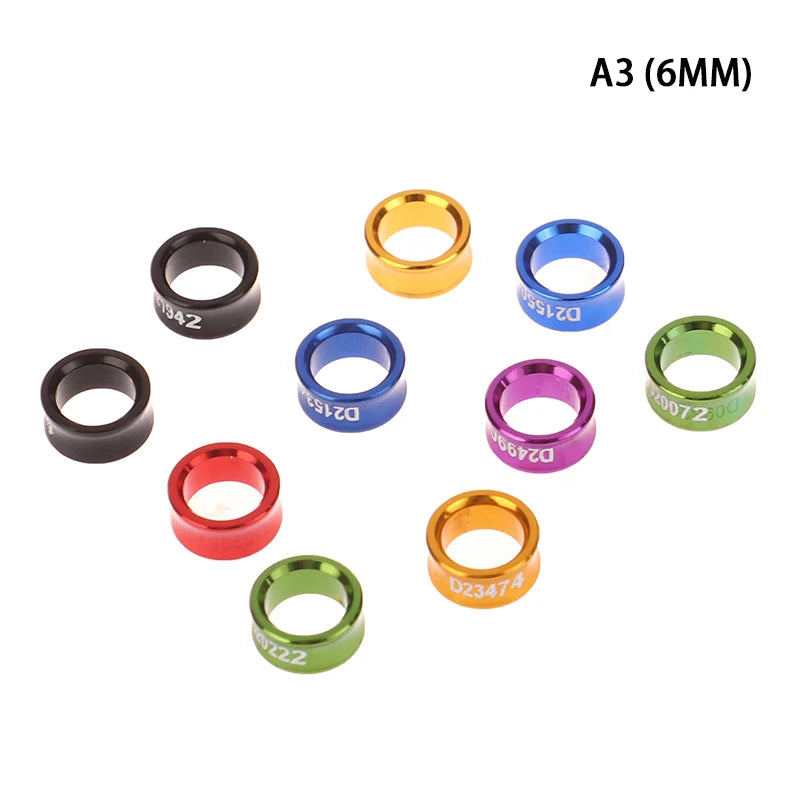10-Pack Aluminum Bird Leg Rings – Parrot & Pigeon ID Bands