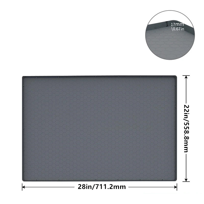Waterproof Silicone Under Sink Mat – Kitchen & Bathroom Liner