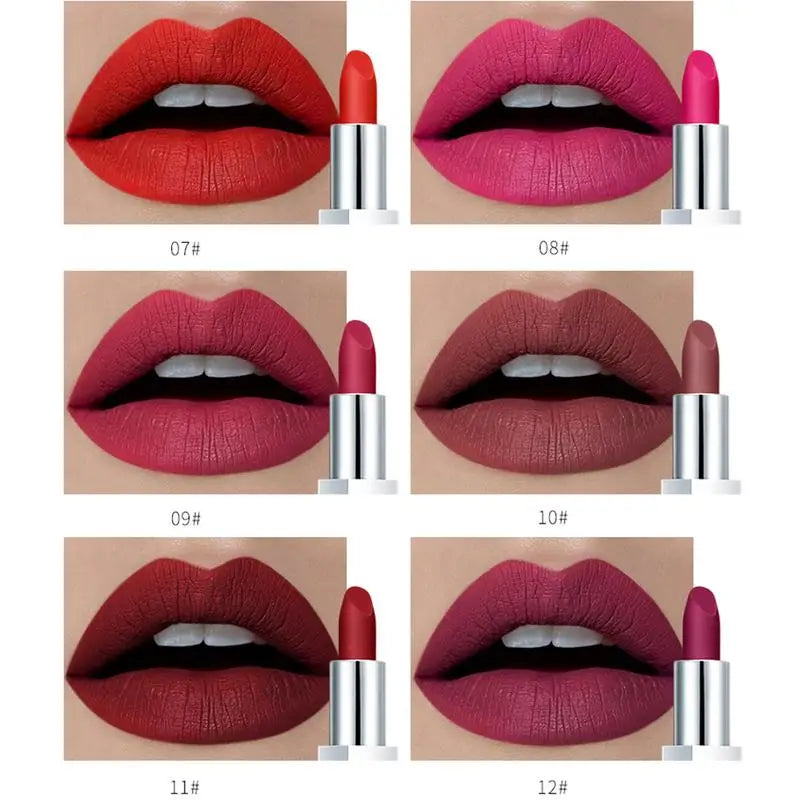 Pudaier Waterproof Matte Lipstick – Vitamin E, 17 Shades