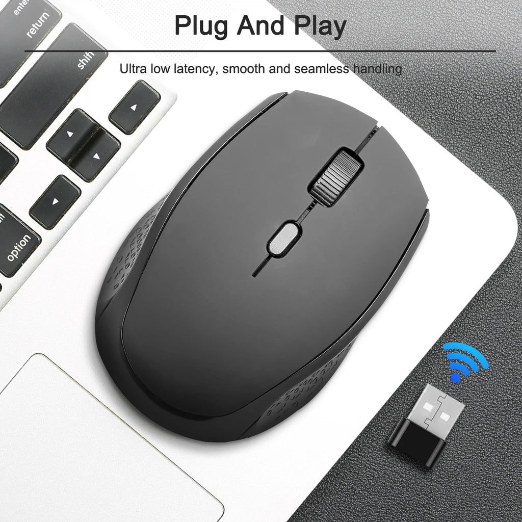 2.4GHz Wireless Optical Mouse 1600 DPI Nano Receiver 4 Button Wireless Mouse PRIMED