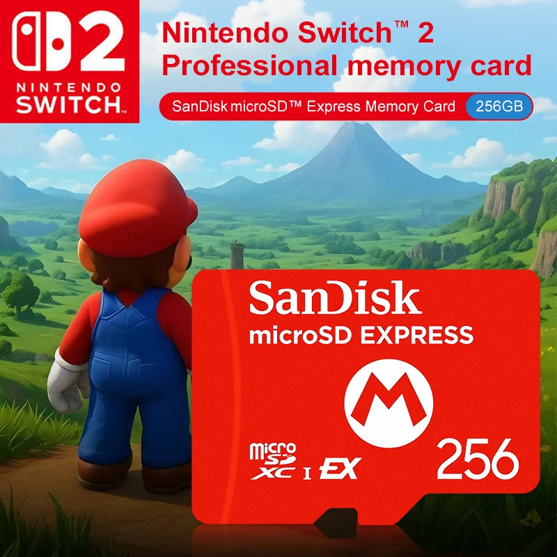 SanDisk 256GB MicroSDXC Express Card – Nintendo Switch 2 MicroSD Memory Card PRIMED