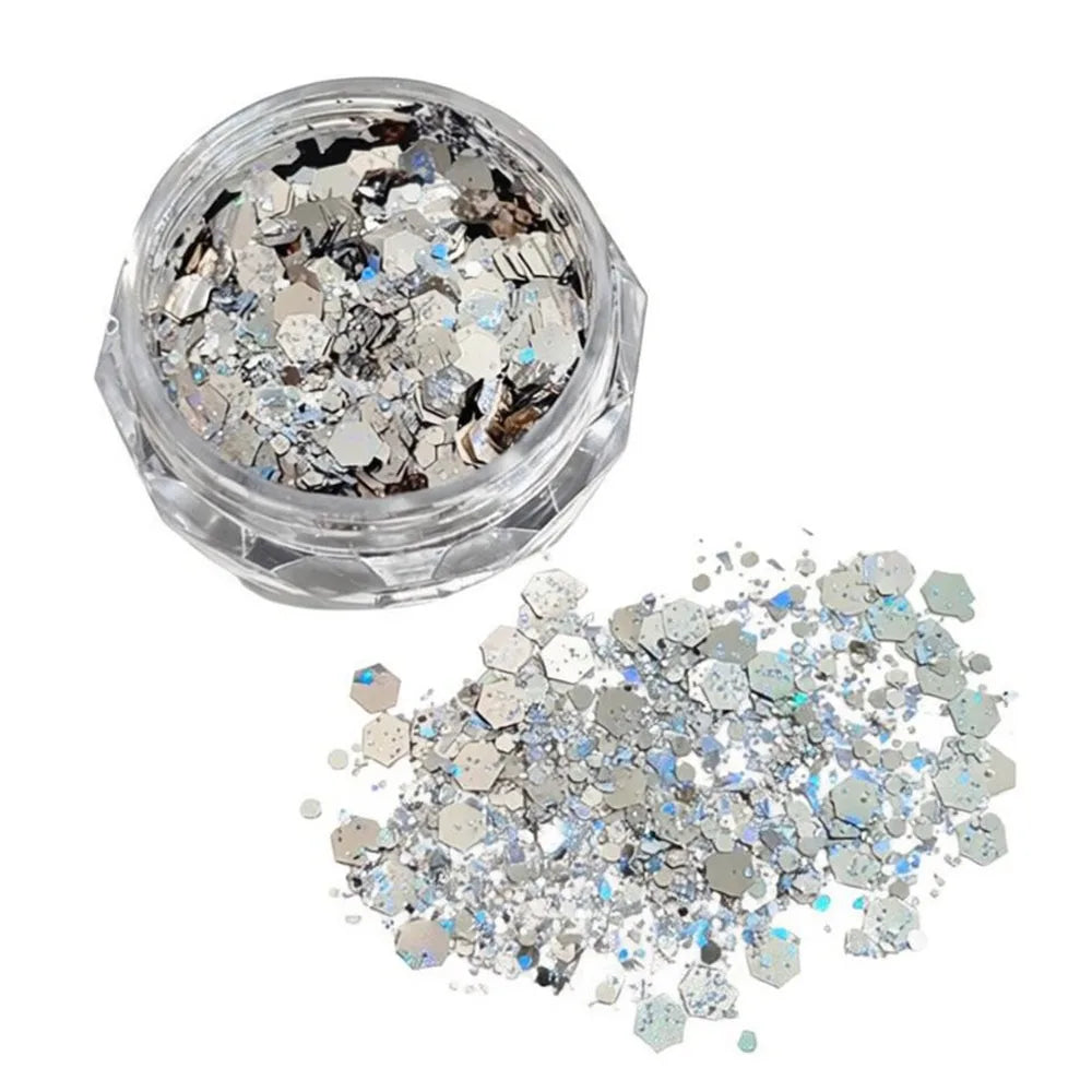 Multicolor Nail Glitter Sequins – Turtle Scale DIY Nail Art