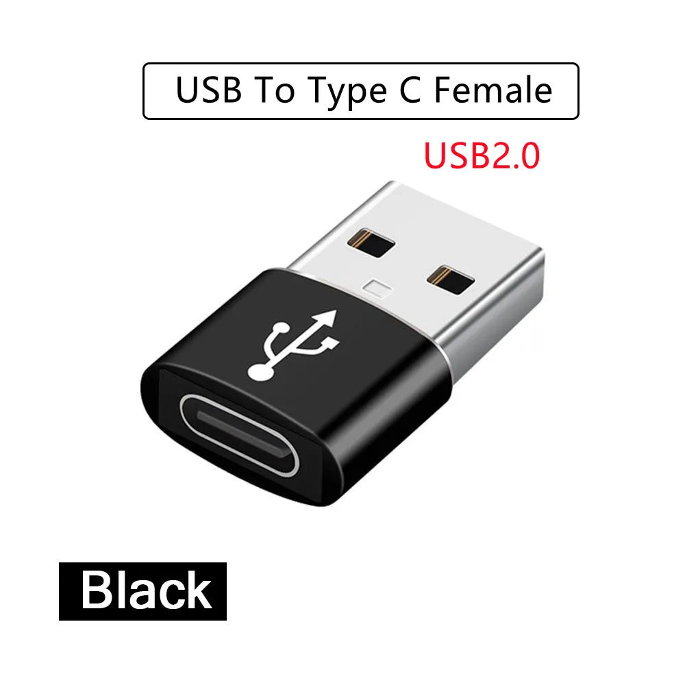 USB-C to USB 3.0 OTG Adapter | Type-C Male to USB-A Female USB-C OTG Adapter PRIMED USB-Type C Black