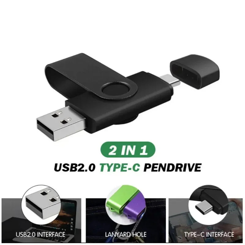 100-Pack Custom Logo Type-C USB Flash Drives | 16GB–128GB USB Flash Drive PRIMED