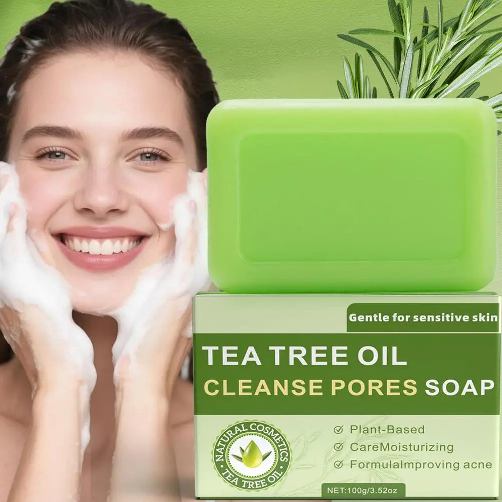 Tea Tree Oil Soap Bar – Natural Face & Body Cleanser 100g Natural Soap Bar PRIMED
