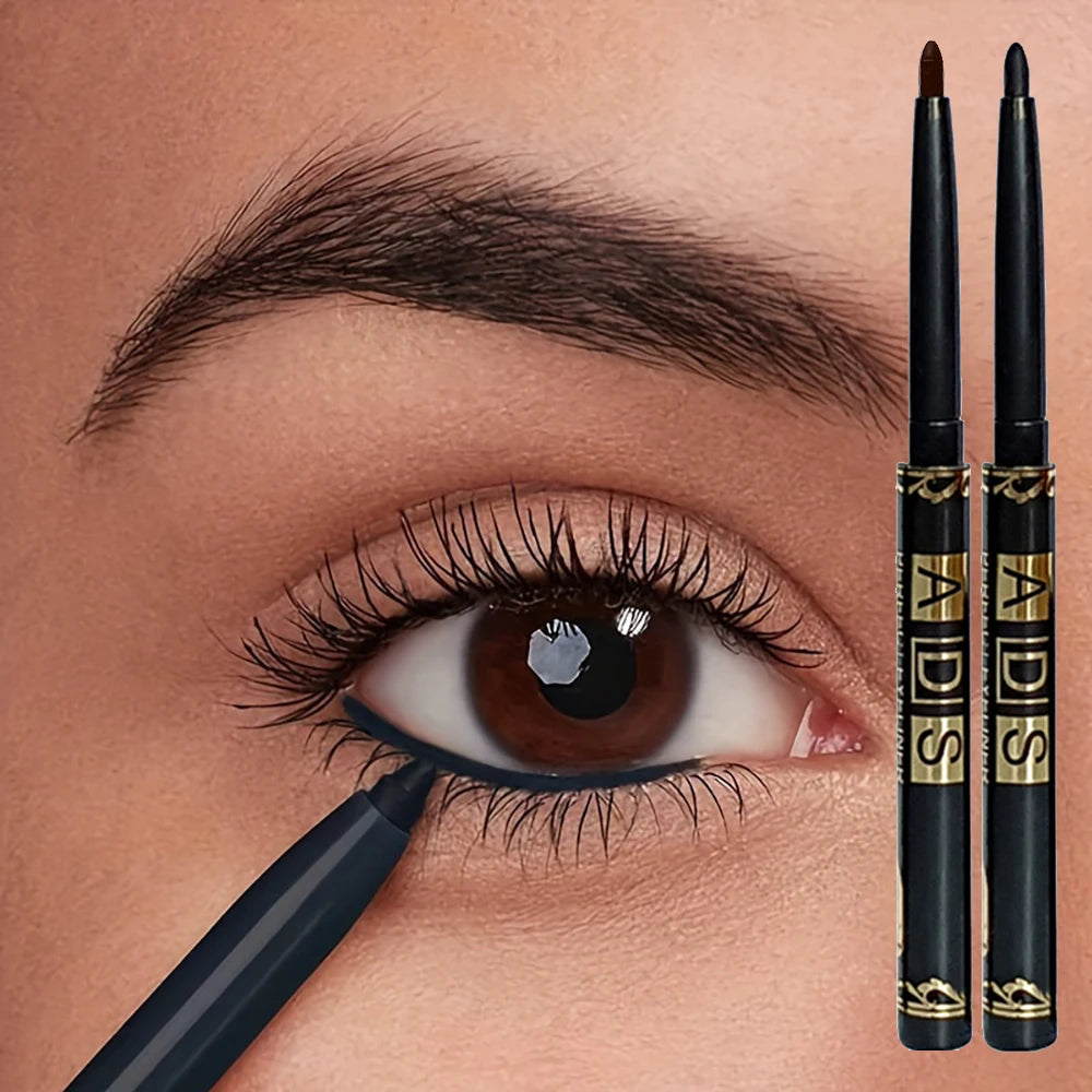 Waterproof Gel Eyeliner Pencil – Matte Black High Pigment