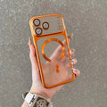 Matte Translucent MagSafe Case – iPhone 17/16/15 Pro Max Phone Case PRIMED Orange iPhone 16 Plus