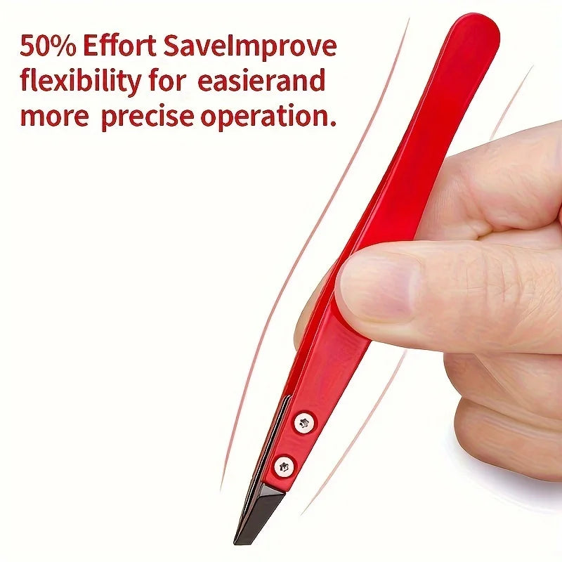 Zirconia Ceramic Slant Tip Tweezers – Eyebrow & Lash