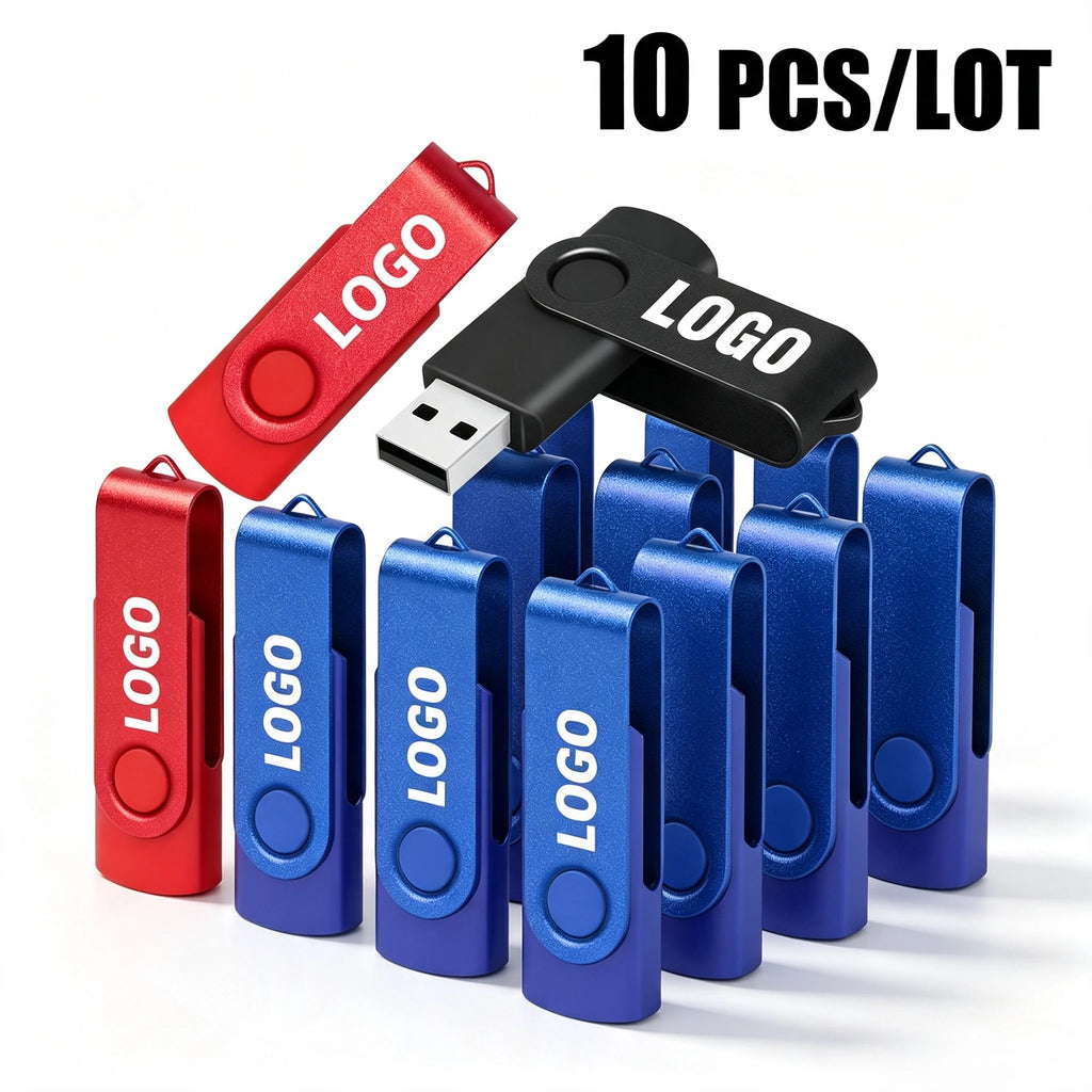 10-Pack USB Flash Drives 8GB–64GB | Free Custom Logo USB Flash Drives PRIMED
