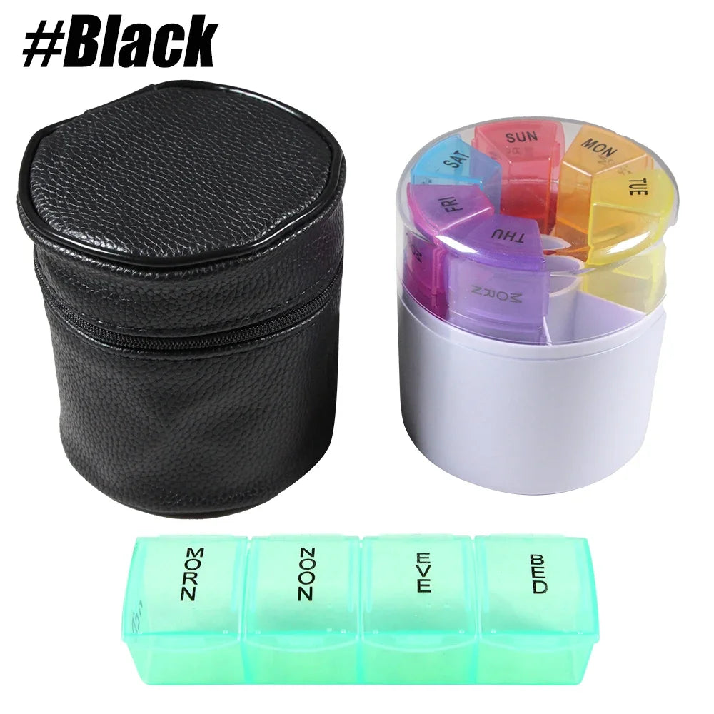 Weekly Pill Organizer 4x Daily – 7-Day Portable Pill Box