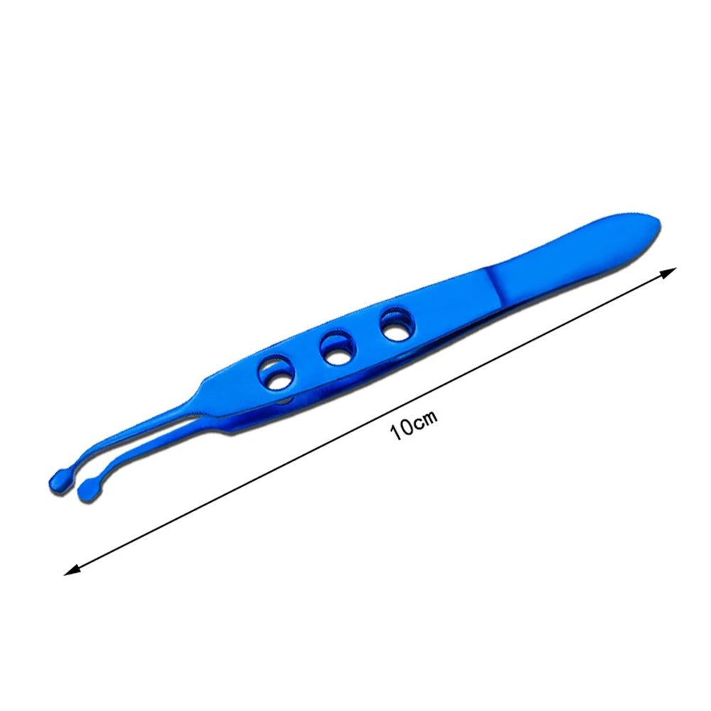 Stainless Steel Eyelid Massage Forceps | Meibomian Compressor