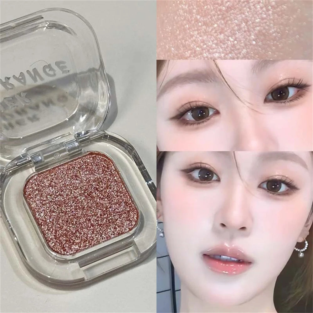 Red Brown Shimmer Matte Eyeshadow | Multifunctional Single Pan