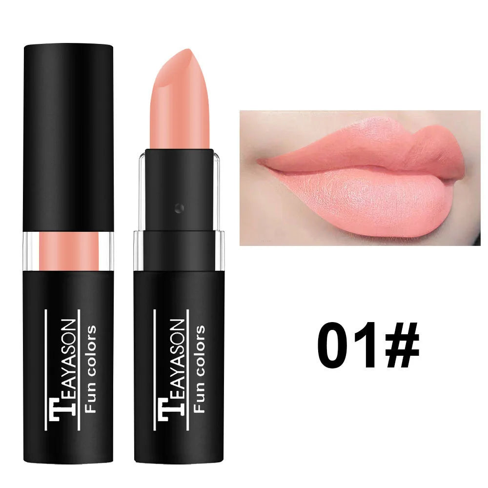 TEAYASON Velvet Matte Lipstick – Waterproof, Long-Lasting Color