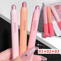 Peach Shimmer Eyeshadow Stick | Glitter Highlighter Pencil Eyeshadow Highlighter Stick PRIMED 3pcs