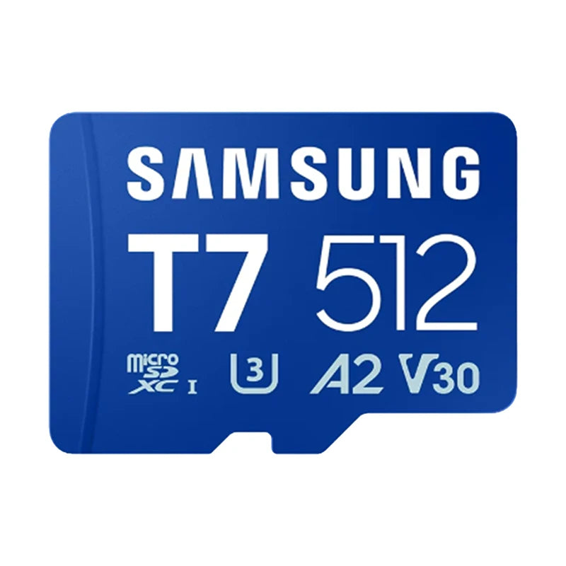 Samsung T7 microSDXC 128GB–1TB | U3 V30 A2 Memory Card MicroSD Memory Card PRIMED 512GB