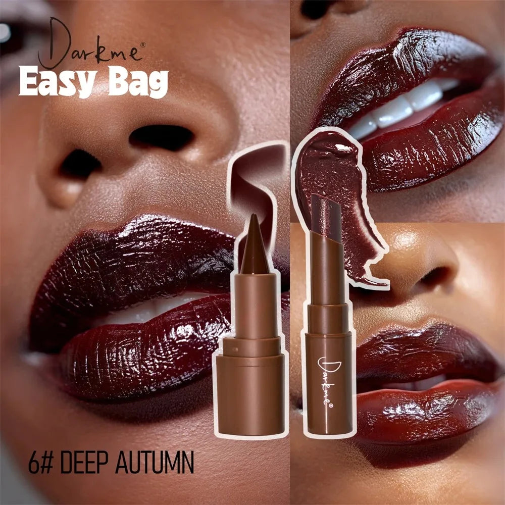 Matte Lip Liner & Pearlescent Lipstick Set – Long-Lasting Duo