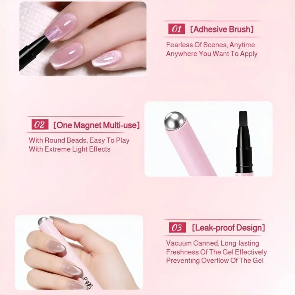 7-in-1 Magnetic Cat Eye Gel Nail Art Pen | Multi-Use Polish