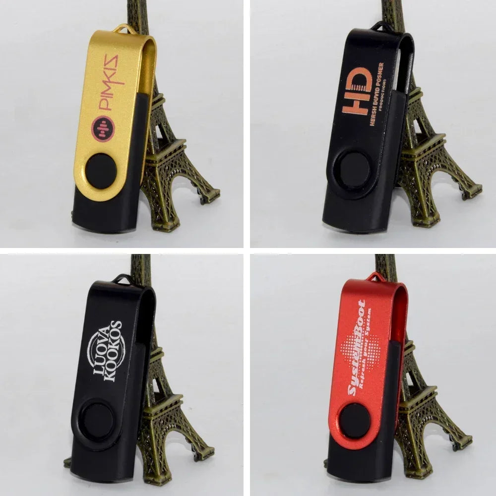 50-Pack Custom Logo USB 2.0 Flash Drives 4GB–64GB | Metal USB Flash Drive PRIMED