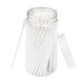 100 Pcs Disposable Lip Brushes & Mascara Wands | Crystal Tip Disposable Makeup Brushes PRIMED white