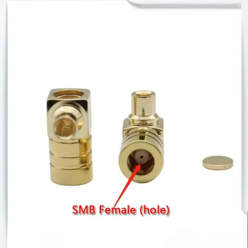 SMB Female 90° Right Angle RF Connector 50Ω – RG405 RG086