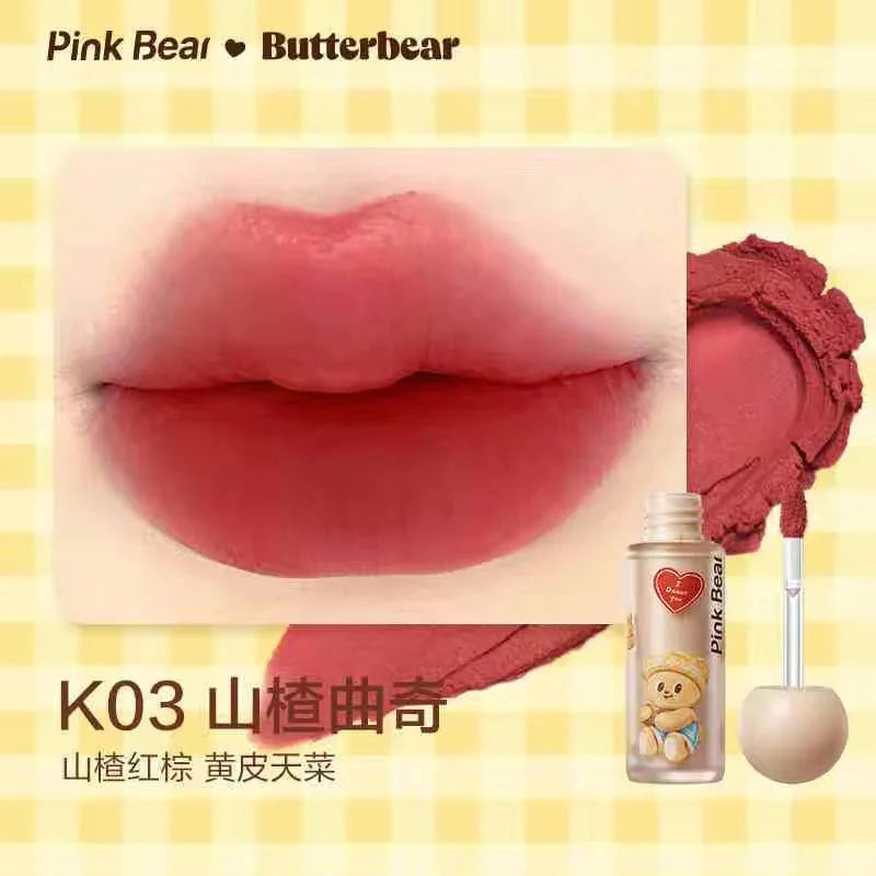 PINKBEAR Butter Bear Velvet Lip Mud & Mirror Lip Glaze Lip Gloss PRIMED K03 China Mainland