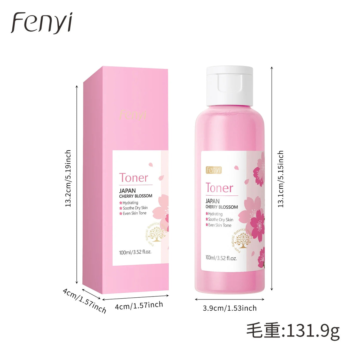 LAIKOU Cherry Blossom Facial Toner 100ml – Hydrating & Oil Control Facial Toner PRIMED 01