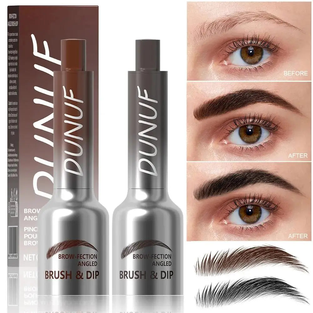 DUNUF Waterproof Eyebrow Pencil – 2 Color Long-Lasting Brow Eyebrow Pencil PRIMED
