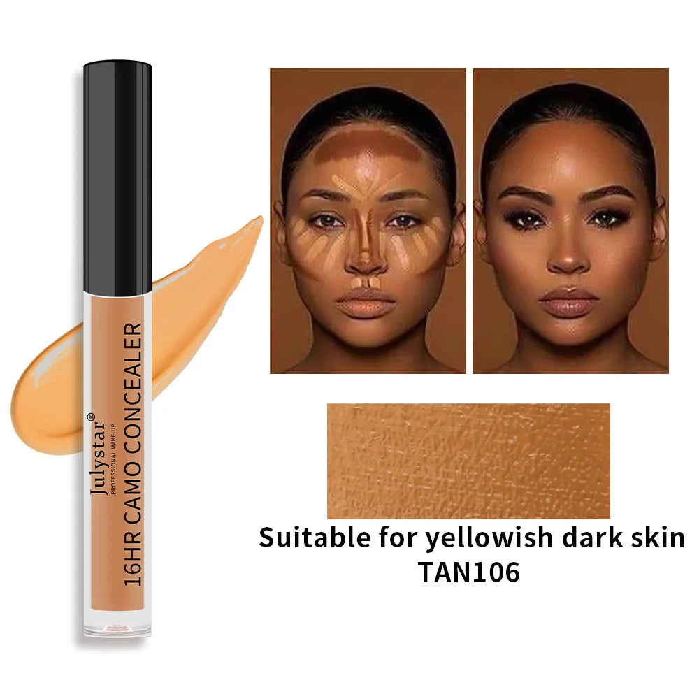 Julystar 16HR Camo Liquid Concealer | Full Coverage, All Skin