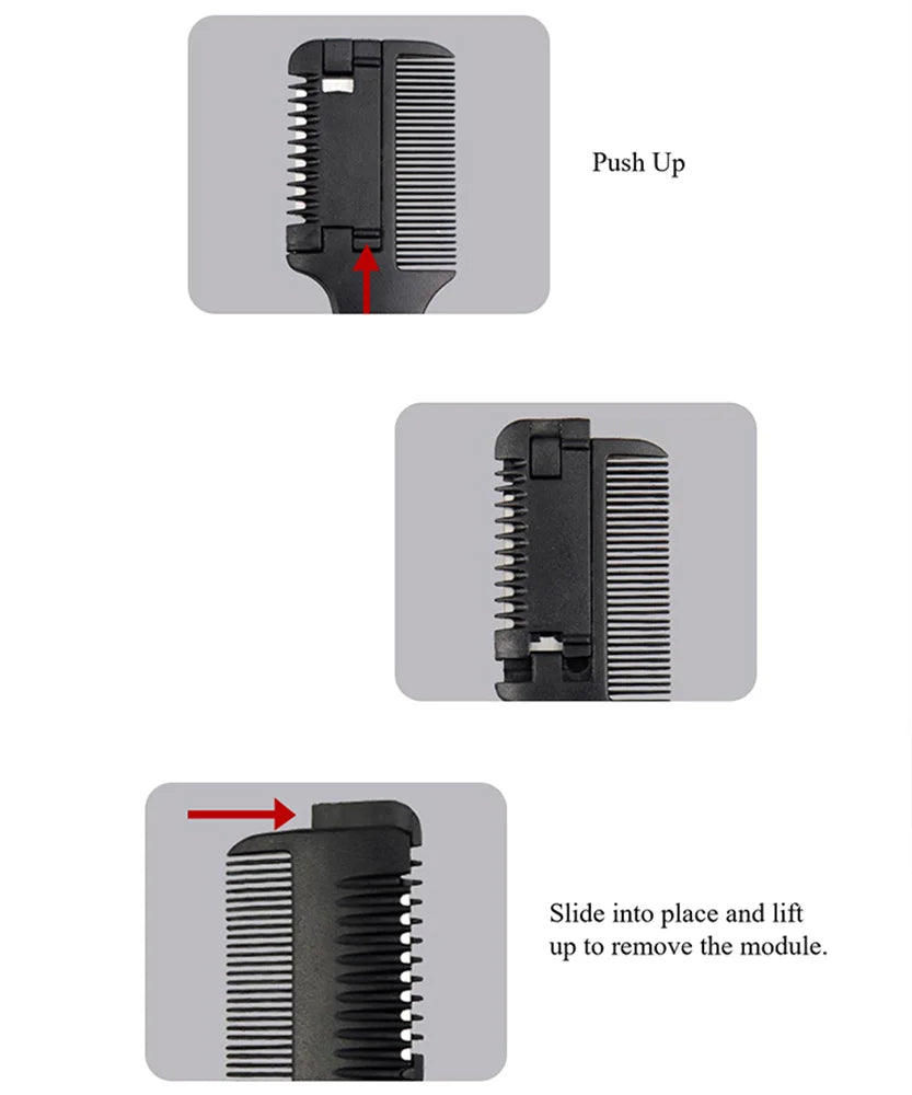 Hair Cutting Razor Comb & Thinning Scissors – DIY Barber Set