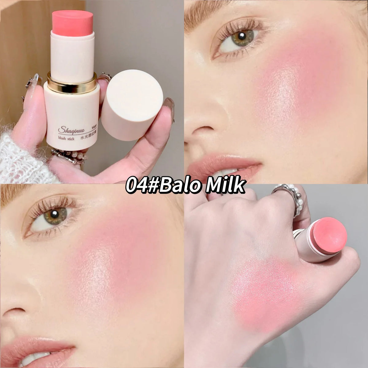 ZYXUAQIR Matte Blush Stick – Easy Blend Face Contour Cream