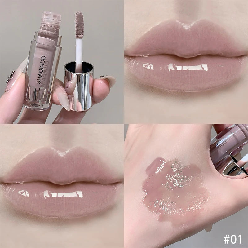 Mirror Watery Lip Gloss – High-Shine Sparkling Lip Tint Lip Gloss PRIMED 01