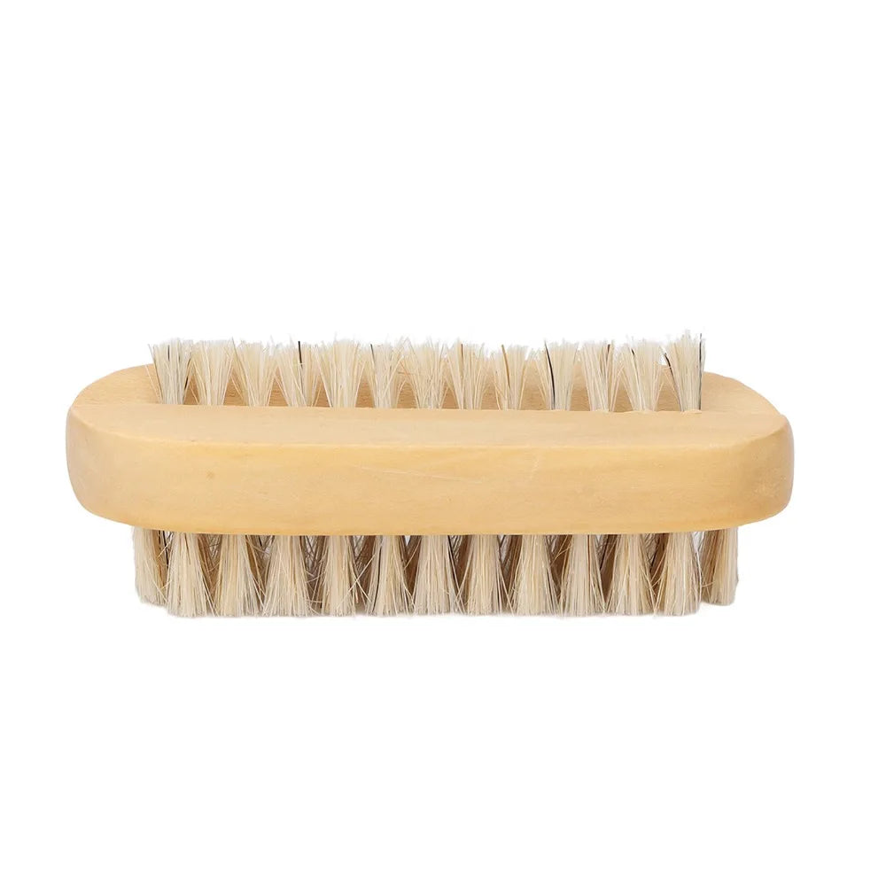 Wooden Double-Sided Nail Cleaning Brush | Salon & Home
