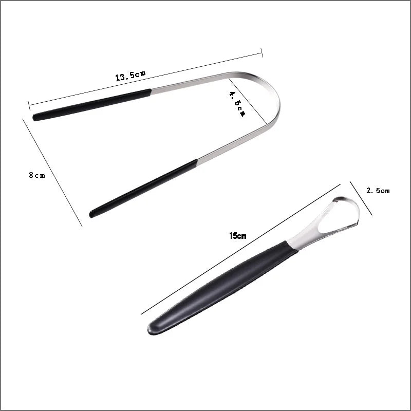 U-Shape Stainless Steel Tongue Scraper – Oral Care Tool