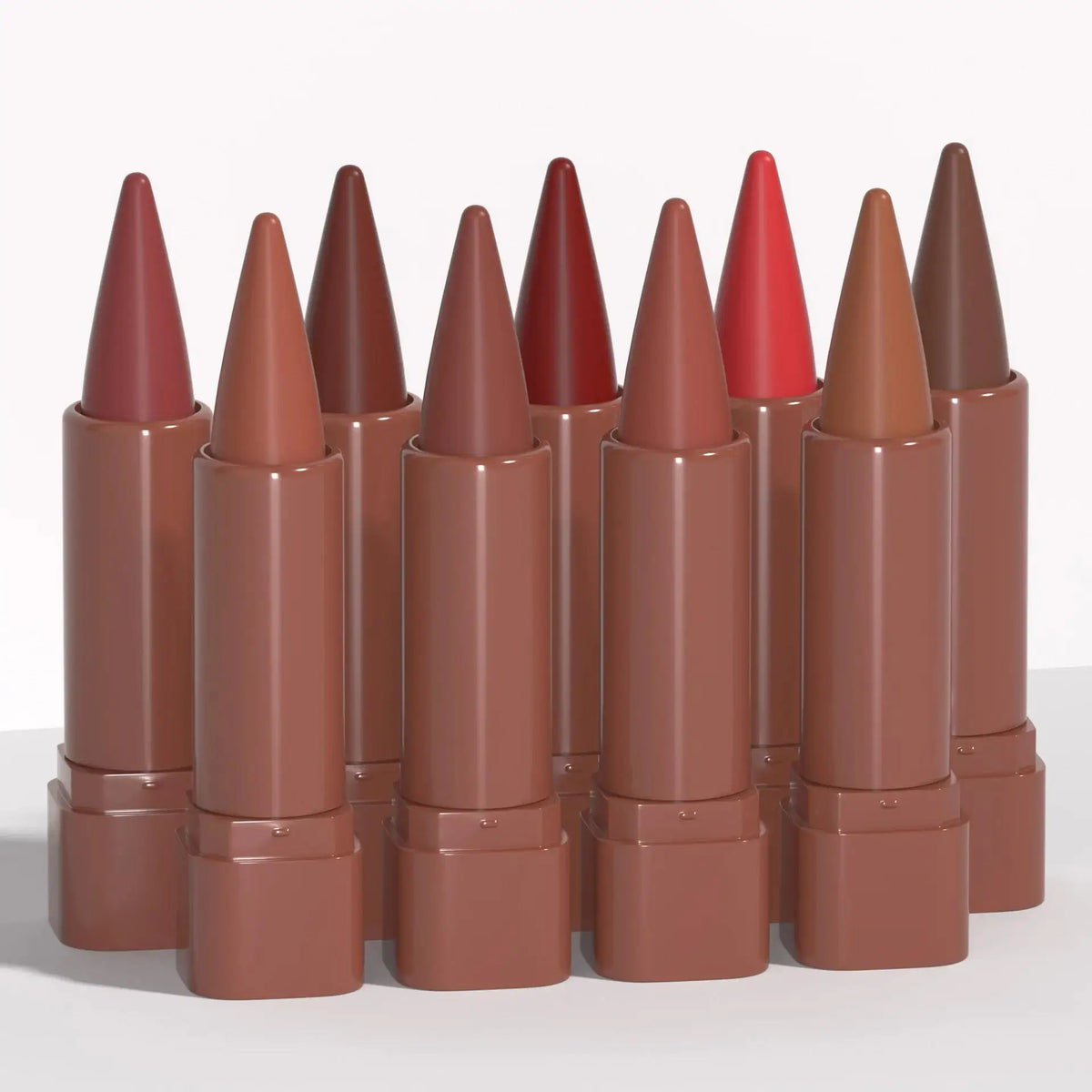 DUNUF 9-Color Matte Velvet Gradient Lip Liner & Lipstick Lip Liner Lipstick PRIMED