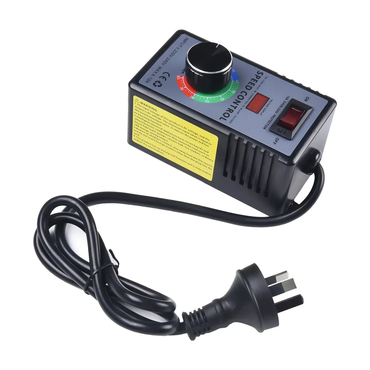 Stepless Speed Controller Switch AC 220V for Power Tools & Fans