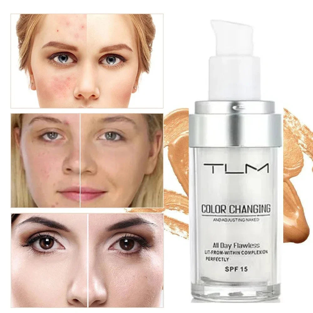 TLM Color Changing Liquid Foundation 30ml – Full Cover Matte