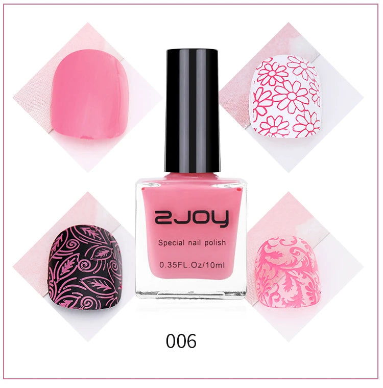10ml Nail Art Stamping Polish – 30 Colors Air Dry Varnish Nail Stamping Polish PRIMED GY002-06