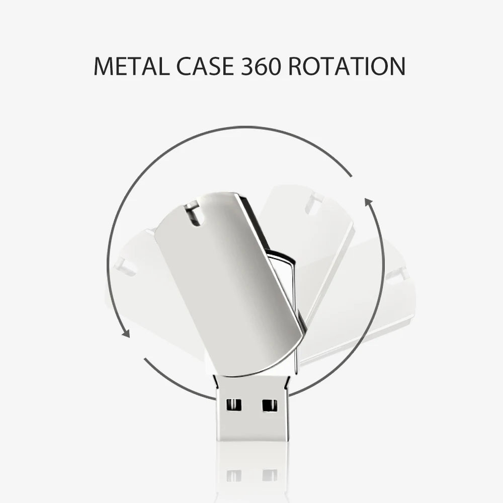 Z-Suit Metal Rotating USB 3.0 Flash Drive 16–128GB Pen Drive