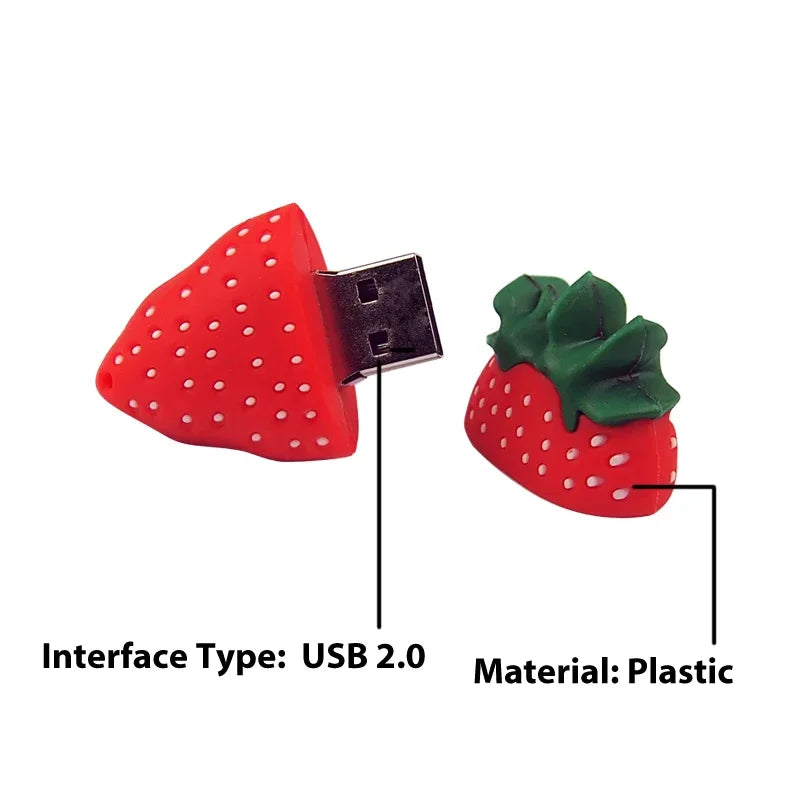 Fruit Cartoon USB Flash Drive 4GB–64GB | Novelty Pen Drive Gift USB Flash Drive PRIMED