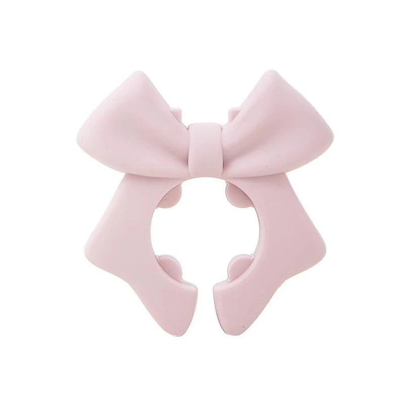 Silicone Bow Spoon Rest & Pot Clip – Utensil Holder Silicone Spoon Rest PRIMED Pink