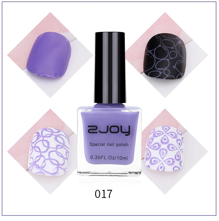 10ml Nail Art Stamping Polish – 30 Colors Air Dry Varnish Nail Stamping Polish PRIMED GY002-17