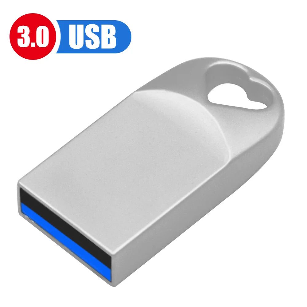 Super Mini USB 3.0 Flash Drive 8–64GB | Metal Pen Drive USB Flash Drive PRIMED 16 GB silver -C