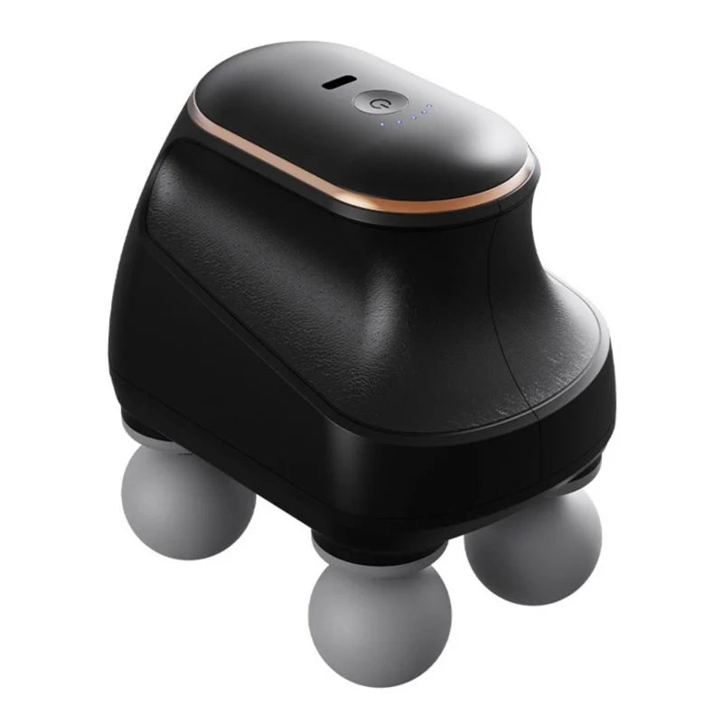 YUKUI 4-Head Massage Gun – 5-Speed Electric Percussion Massager