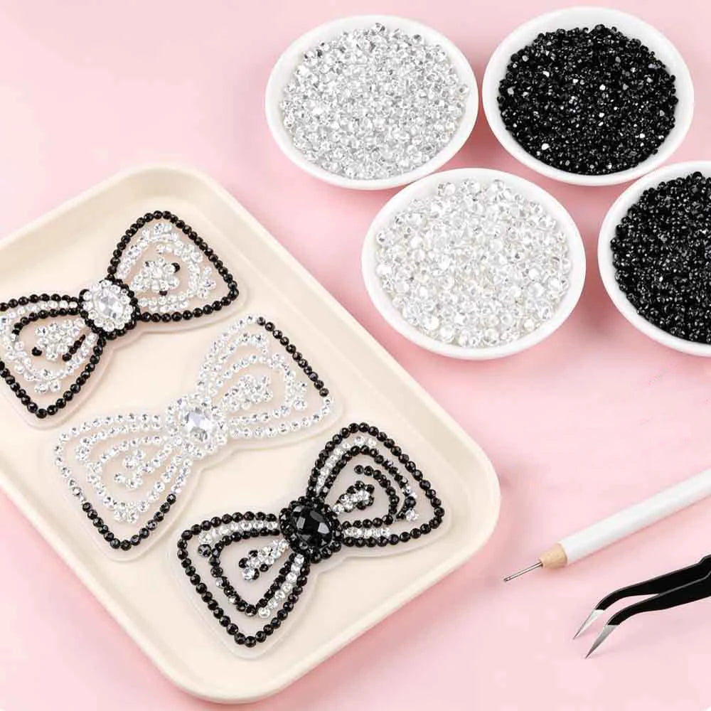40-Grid Flatback Rhinestone Nail Kit – Gems, Diamonds & Zircon Nail Art Rhinestones PRIMED
