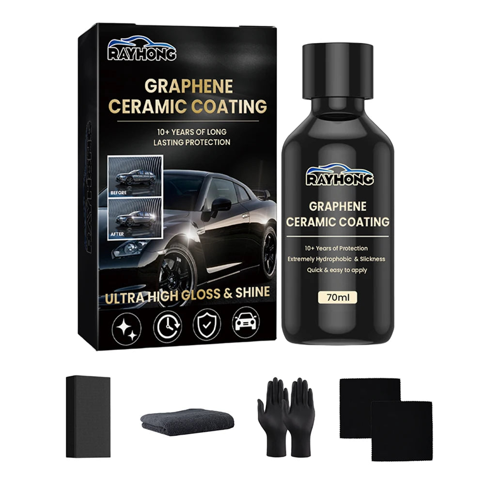 70ml Graphene Ceramic Coating – Hydrophobic Car Paint Protection Ceramic Car Coating PRIMED